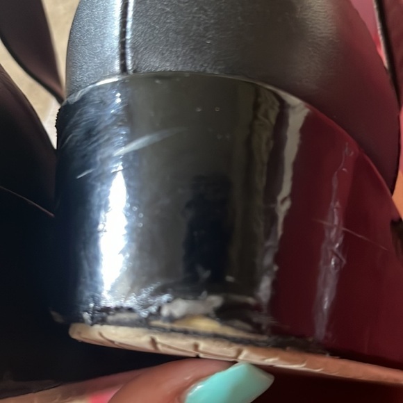 Kenneth Cole Joyce Black Patent Gladiator Sandal Sz 9M. BSN0898F - Picture 11 of 13